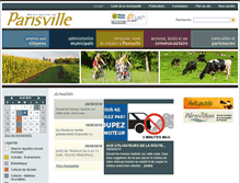 Tablet Screenshot of municipalite.parisville.qc.ca